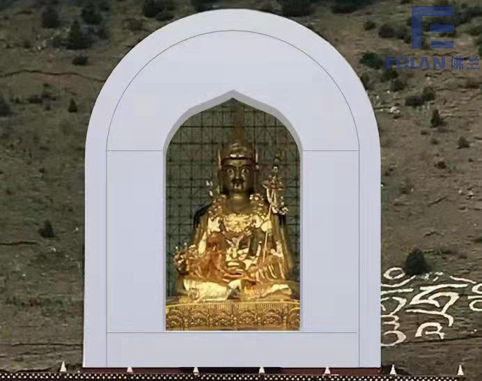 深圳佛蘭空間膜結(jié)構(gòu)公司在四川甘孜某佛龕膜結(jié)構(gòu)工程順利完工！