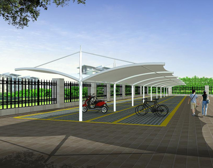 膜結(jié)構(gòu)自行車棚中膜片間縫合節(jié)點的設(shè)計