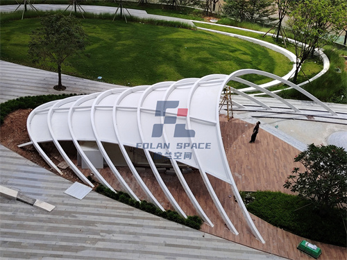 佛蘭空間·海濱盛景：PTFE景觀膜工程圓滿(mǎn)竣工
